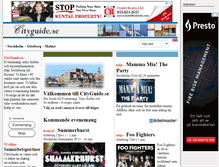 Tablet Screenshot of cityguide.se
